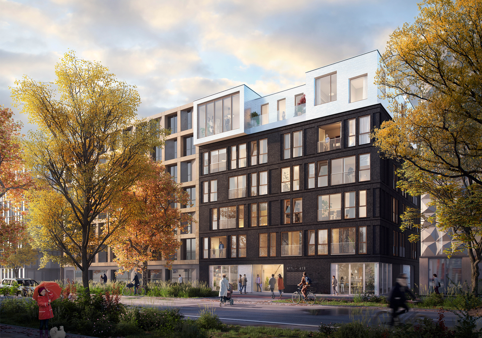 1. Urban Fabric Development_Projecten_Porters_Straatzijde herfst samenkomen KLEINER